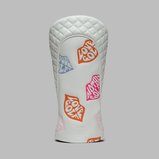 EMBOSSED LOVE G LEATHER DRIVER HEADCOVER - US 3008