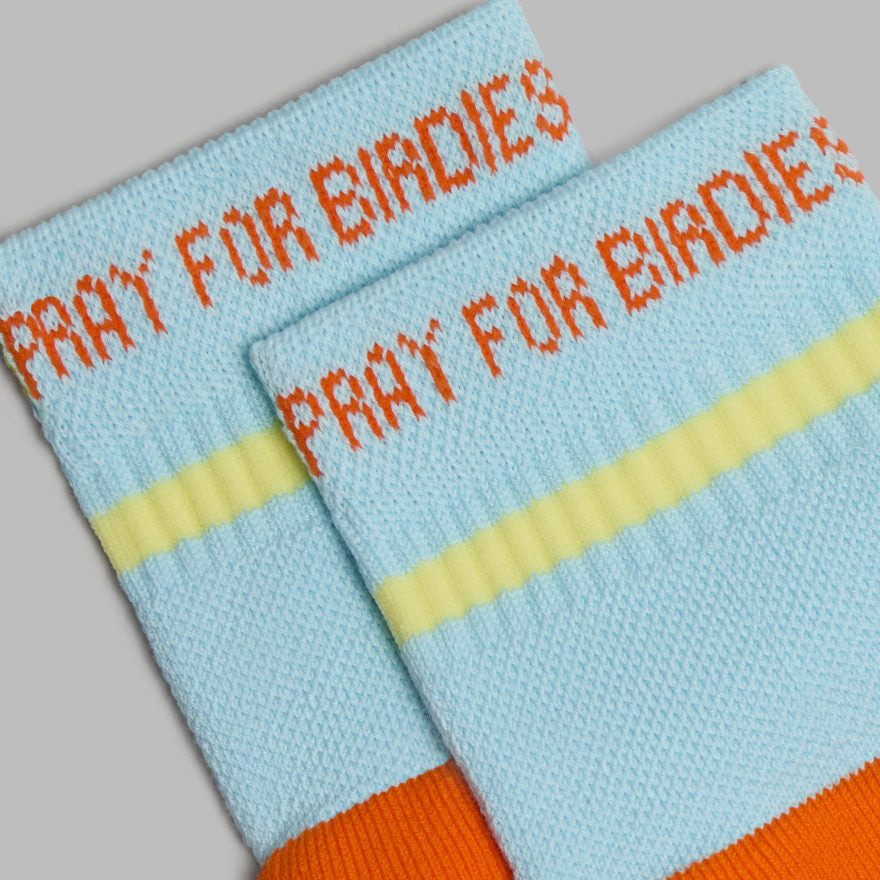 WOMEN'S PRAY FOR BIRDIES QUARTER SOCK - US 8764