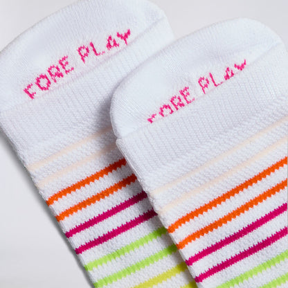 WOMEN'S MULTI STRIPE ANKLE SOCK - US 0917