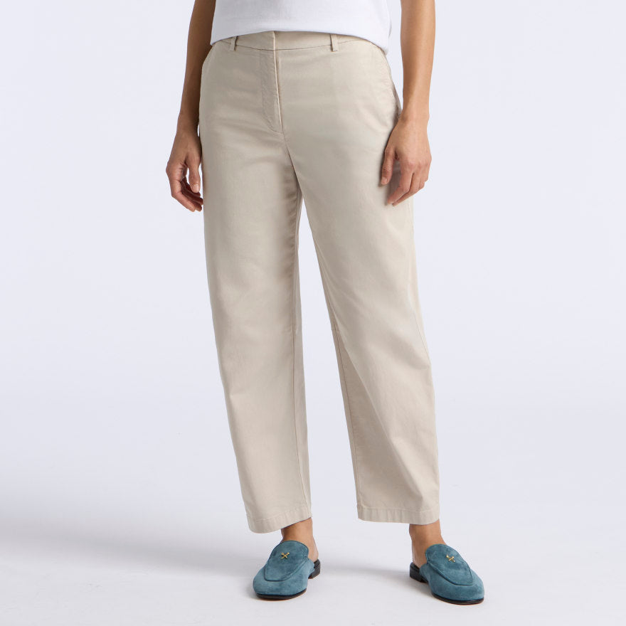 LTD RELEASE STRETCH COTTON GABARDINE BARREL LEG TROUSER - US 6343