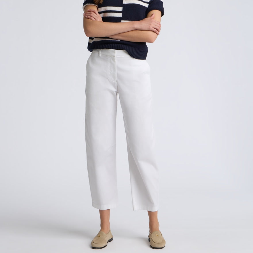 LTD RELEASE STRETCH COTTON GABARDINE BARREL LEG TROUSER - US 4002