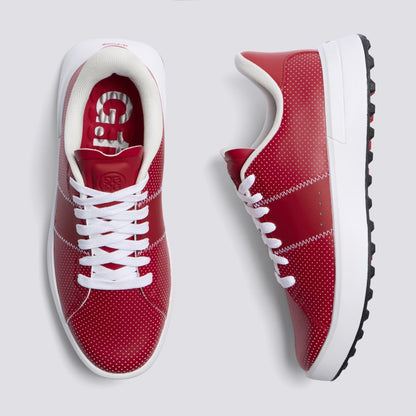 WOMEN'S LTD RELEASE G.112 PERFORATED LEATHER SADDLE STRIPE GOLF SHOE - US 2663