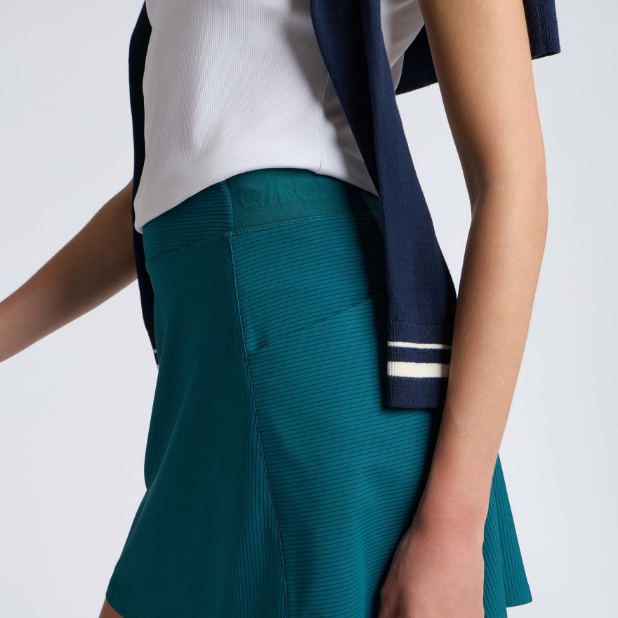 2-TONE RIB KNOCKOUT A-LINE SKORT - US 1711