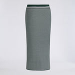 STRIPE RIB MIDI SKIRT - US 5777