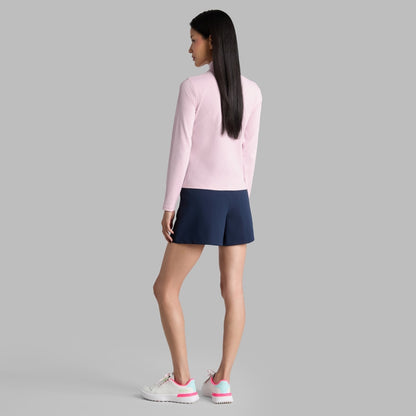 FITTED RIB 1/4 ZIP PULLOVER - US 7578