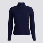 FITTED RIB 1/4 ZIP PULLOVER - US 7852