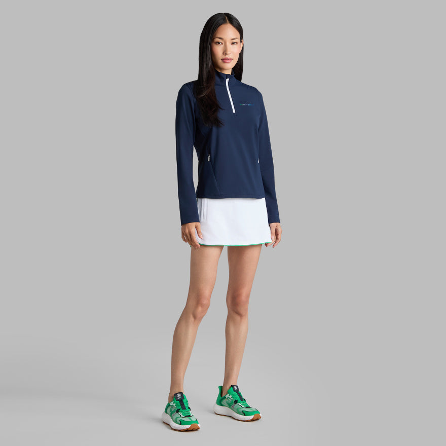 PRAY FOR BIRDIES BRUSHED BACK STRETCH 1/4 ZIP PULLOVER - US 2649