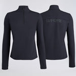 BRUSHED BACK STRETCH 1/4 ZIP PULLOVER - US 2255
