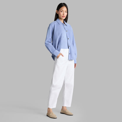 RELAXED FIT SUEDE SHIRT JACKET - US 6675
