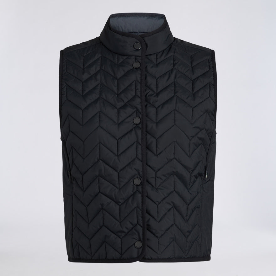 LIGHTWEIGHT CHEVRON QUILTED VEST - US 2273