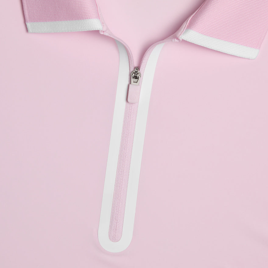 SILKY TECH NYLON LONG SLEEVE ZIP POLO - US 7101