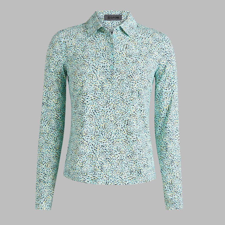 FIREWORKS SILKY TECH NYLON LONG SLEEVE POLO - US 1901