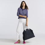 STRIPED IT TECH PIQUÉ RELAXED LONG SLEEVE POLO - US 8027