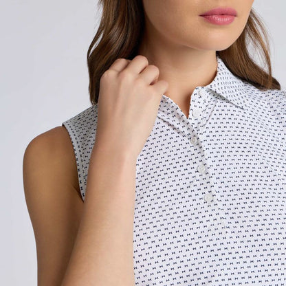GEO 2 SILKY TECH NYLON SLEEVELESS POLO - US 6793