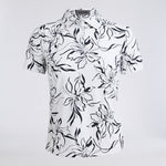 BIG FLORAL SILKY TECH NYLON POLO - US 2731