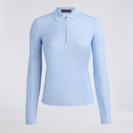 GEO 2 SILKY TECH NYLON LONG SLEEVE 1/4 ZIP POLO - US 7480
