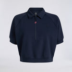CROPPED STRETCH SCUBA 1/2 ZIP POLO - US 6796