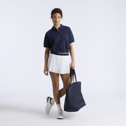 CROPPED STRETCH SCUBA 1/2 ZIP POLO - US 6796