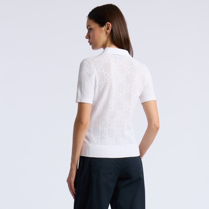 POINTELLE G SWEATER POLO - US 8323