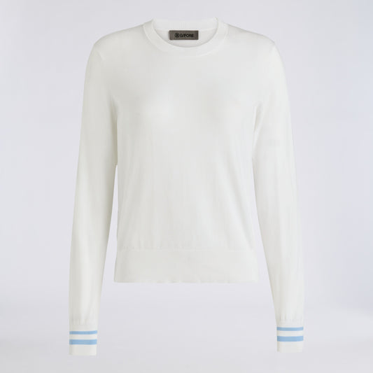 COOLING COTTON CREWNECK SWEATER - US 5232