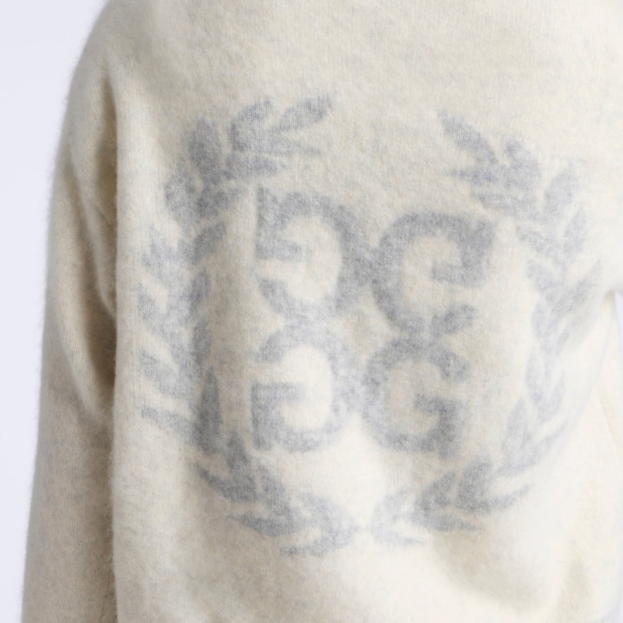 G WREATH BRUSHED CASHMERE SWEATER - US 0238