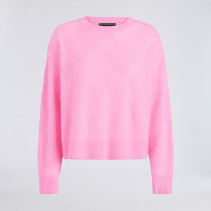POINTELLE G BRUSHED CASHMERE CREWNECK SWEATER - US 6904