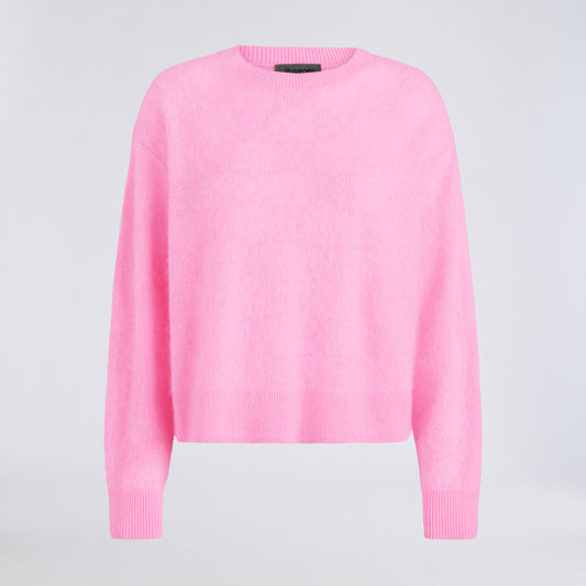 POINTELLE G BRUSHED CASHMERE CREWNECK SWEATER - US 6904