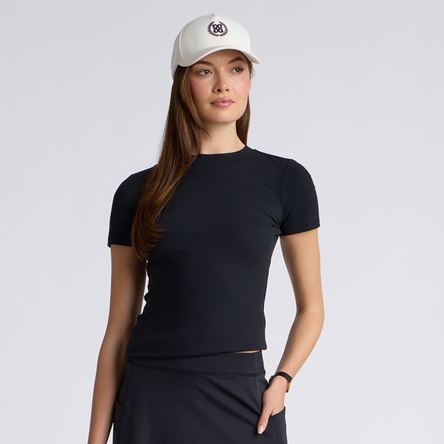 TECH NYLON RIB FITTED TEE - US 2972