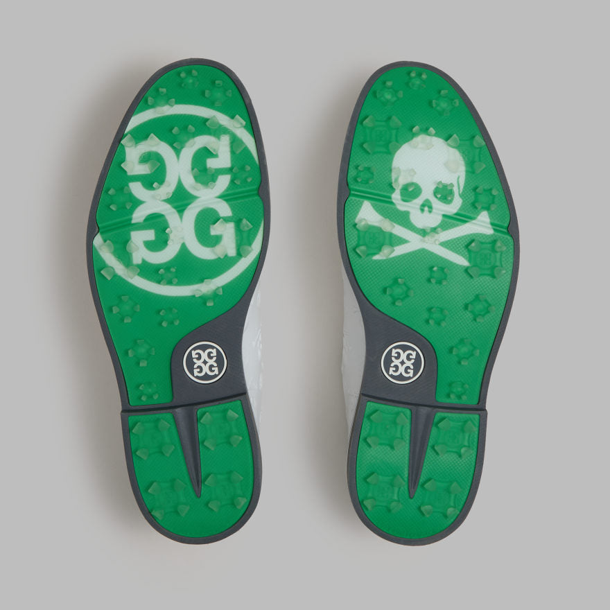 MEN'S GALLIVANTER EMBOSSED SKULL & TEES LEATHER GOLF SHOE - US 6313