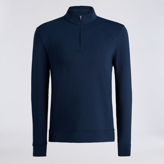 BRUSHED BACK TECH TERRY 1/4 ZIP PULLOVER - US 5328