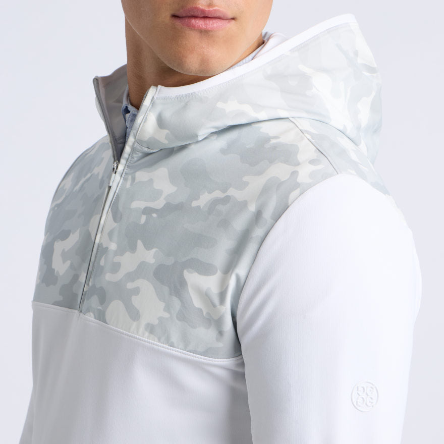 CAMO BRUSHED BACK TECH TERRY 1/4 ZIP HOODIE - US 6967