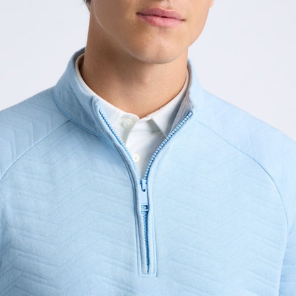 DUNES COTTON QUILTED 1/4 ZIP PULLOVER - US 0329