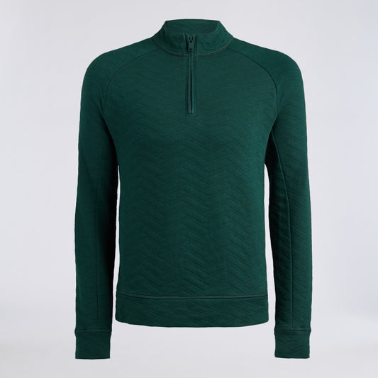 DUNES COTTON QUILTED 1/4 ZIP PULLOVER - US 9359