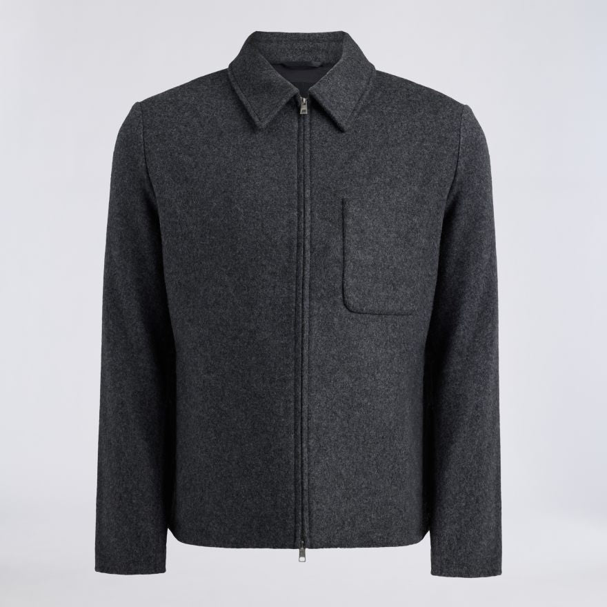 LTD RELEASE DOUBLE FACED MERINO WOOL CASHMERE SHIRT JACKET - US 5558