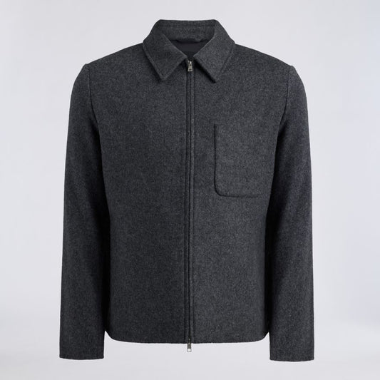 LTD RELEASE DOUBLE FACED MERINO WOOL CASHMERE SHIRT JACKET - US 5558
