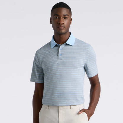 HERRINGBONE STRIPE TECH JERSEY POLO - US 6509