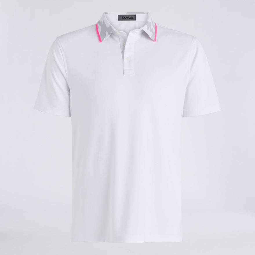 CAMO COLLAR PERFORMANCE PIQUÉ POLO - US 3012