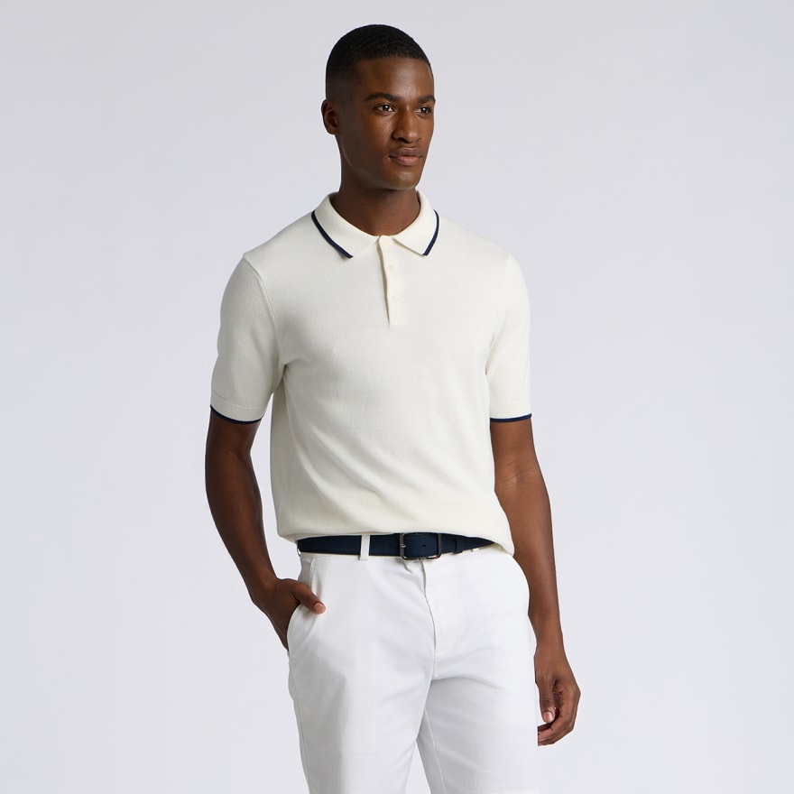 COOLING COTTON SWEATER POLO - US 8485