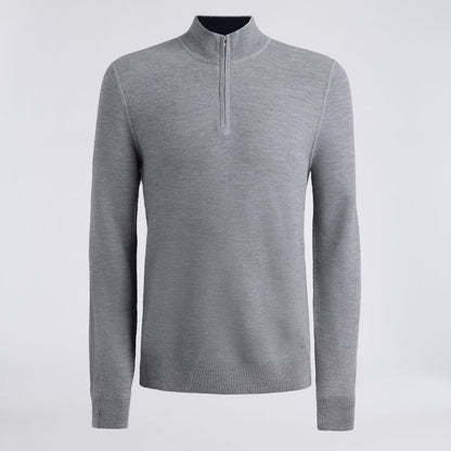 THE CLUB MERINO WOOL 1/4 ZIP SWEATER - US 8660