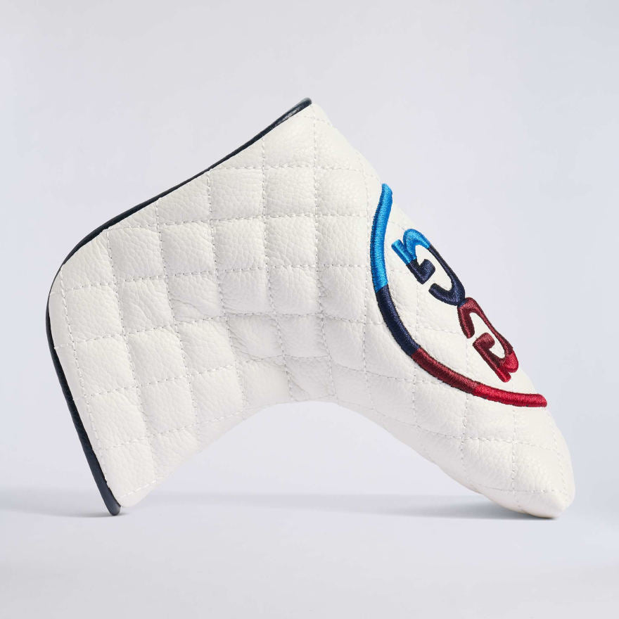 STRIPED CIRCLE G'S LEATHER BLADE HEADCOVER - US 7355