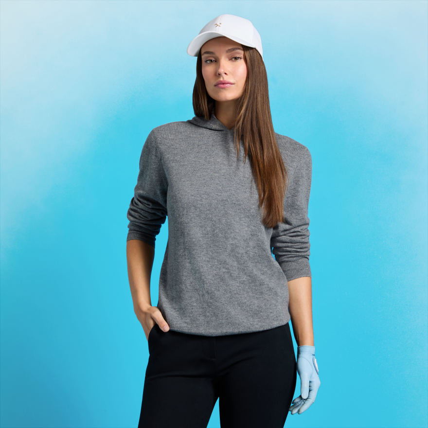 CASHMERE HOODED SWEATER - US 4915